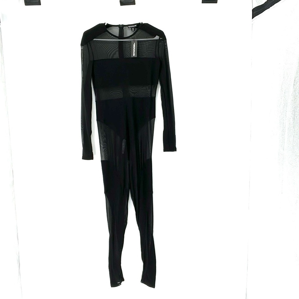Pretty little thing mesh panel jumpsuit women’s 6